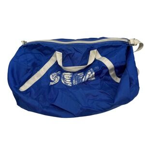 Sega Duffel Bag Unisex Blue Vintage Retro Gaming Logo Gym Travel Bag